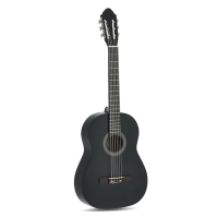 Juan Miguel Navarrez Classical Guitar 4/4 Starter Set black (brašna, ladička, trsátka, kniha s CD)