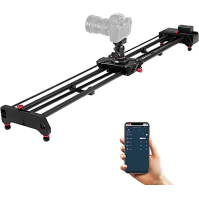 GVM Camera Slider Motorized, 120cm Camera Slider Dolly Rail s ovládáním APP, motorizované časosběrné snímání a nahrávání videa F