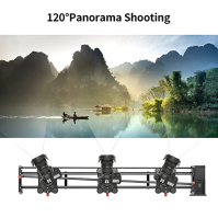 GVM Camera Slider Motorized, 120cm Camera Slider Dolly Rail s ovládáním APP, motorizované časosběrné snímání a nahrávání videa F