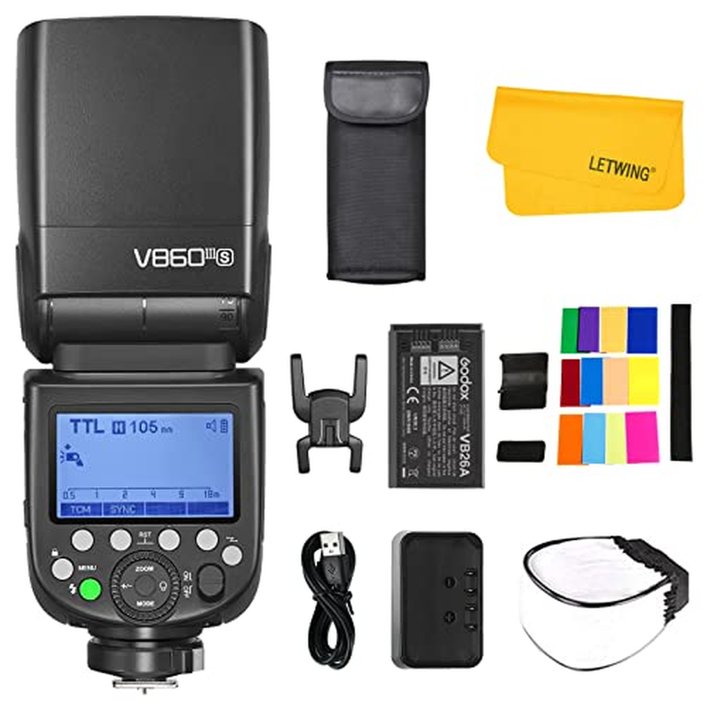 Godox V860III-S TTL 2,4G bezdrátový blesk HSS 1/8000 na li-ion baterie fotoaparátu Blesk Speedlite kompatibilní pro digitální zr