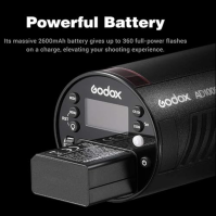 Godox AD100Pro 100W blesk 2.4G HSS 1/8000s Kapesní kulatý monoflash s 2600 mAh baterií Kompatibilní s Canon Sony Nikon Fuji Pent