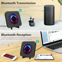 Nástěnný CD přehrávač s Bluetooth 5.0, osobní CD přehrávače s HIFI reproduktorem, dálkové ovládání, FM rádio, hudební CD přehráv