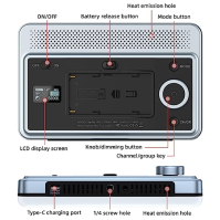 VILTROX 18W LED video světlo na fotoaparátu s ovládáním aplikace 2800K-6800K CRI95+ 198 LED kuliček Cold Shoe Přenosné fotografi