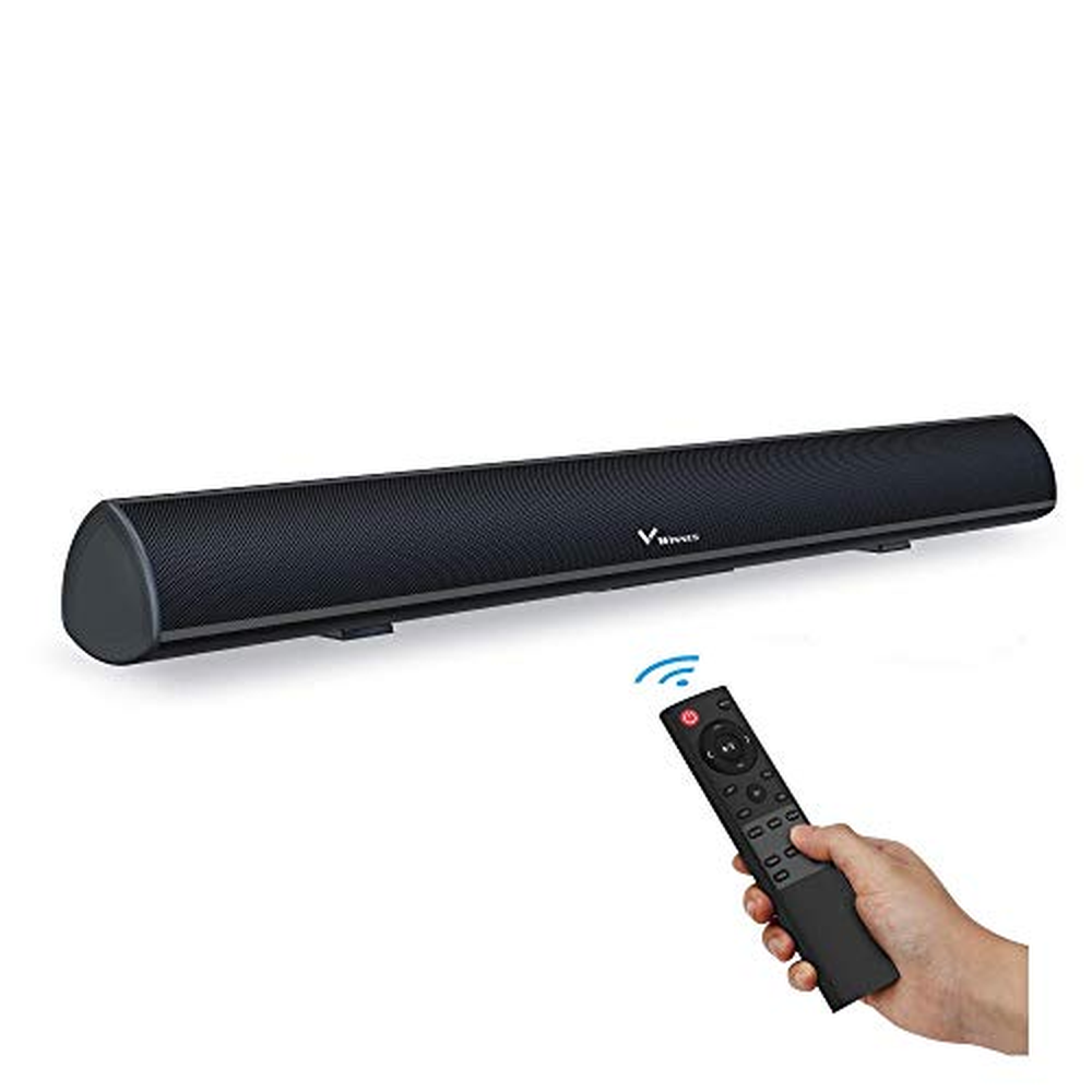 Soundbar Winnes pro televizory, Soundbar se subwooferem, 80W 28" Bluetooth TV a PC Soundbar Nastavitelné basy, DSP technologie s