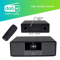 XORO HMT 600 V2 - All-in-One Internetradio mit WLAN, CD-Player, DAB+/FM Radio, Bluetooth, Podcast, USB MP3 Mediaplayer, Spotify 