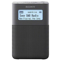 Rádio Sony XDR-V20D DAB+ se stereofonním reproduktorem - šedé