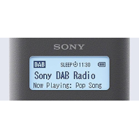 Rádio Sony XDR-V20D DAB+ se stereofonním reproduktorem - šedé