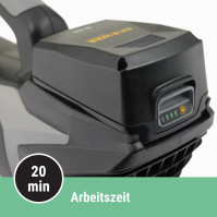 Alpina Soffiatore a Batteria ABL 20 Li Kit, pro čistou a uklizenou zahradu, baterie 20V (4 Ah), 280 W, odnímatelná šetří