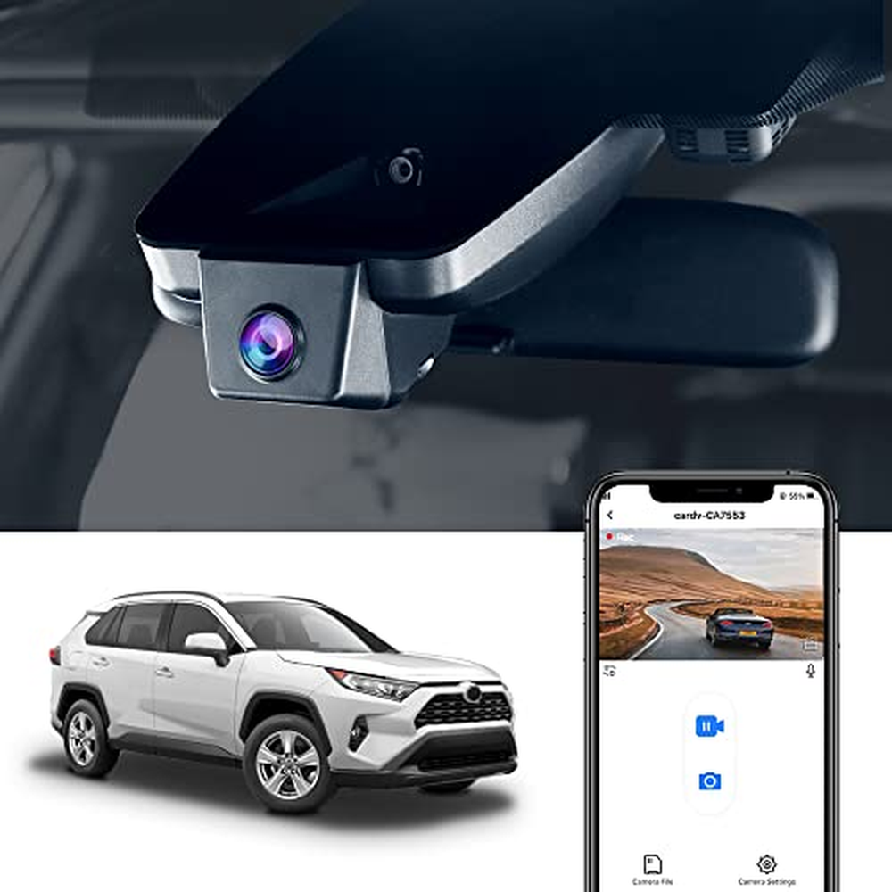 Fitcamx Dashcam Vhodná pro Toyota RAV4 2021 2020 5. generace (XA50) LE Limited Premium XLE TRD Hybrid Prime XSE SE, OEM 4K kamer