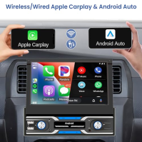 Autorádio s Androidem 1 Din s DAB Navi GPS 7palcový automaticky vysouvací dotykový displej autorádia s Bluetooth IOS/Android Mir