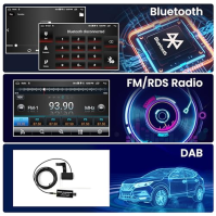 Autorádio s Androidem 1 Din s DAB Navi GPS 7palcový automaticky vysouvací dotykový displej autorádia s Bluetooth IOS/Android Mir