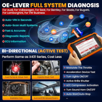 LAUNCH X431 Elite V2.0 OBD2 Full System Code Reader for AUDI for VW for Škoda for Seat, All Service, Bi-Directional Car Diagnost