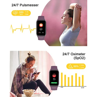 IOWODO Smartwatch Women Men Oximeter Heart Rate Sleep Pedometer Smartwatch s notifikacemi, SpO2, vodotěsné IP68 pro Android IOS 