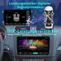 Kovanda Android autorádio pro VW Golf 5 6 Touran Tiguan Škoda Caddy Amarok, 9" dotykový displej double din rádio se zadní kamero