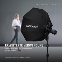 NEEWER Z1-C TTL blesk Speedlite s kulatou hlavou pro digitální zrcadlovky Canon, 76Ws 2,4G 1/8000s HSS, 10 úrovní LED modelovací