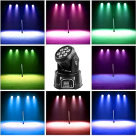 ZonQoonz 70W LED diody 4 v 1 DJ Party Light Disco Stage Light DMX512 s RGBW světly pro živé akce, bar, karaoke, Vánoce, Hallowee