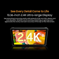 Blackview Active 8 odolný tablet, 22000mAh baterie, 10,36'' 2,4K displej, Android 13 IP68 tablet, 12GB+128GB (1TB Extend), Dual 