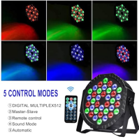 4 ks LED par reflektorů 36 LED jevištní světlo diskotékové světlo party světlo DJ světlo RGB s dálkovým ovládáním jevištní osvět