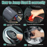 Jump Starter Powerbank, KUKUPOW Car Jump Starter Powerbank 1500A (do 7.0L Gas a 5.5L Diesel) 12V Jump Starter, Battery Booster, 