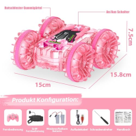 AmazeFun Obojživelné auto na dálkové ovládání od 4 5 6 7 8 9 10 let Dívčí hry RC auto vnitřní a venkovní bazén Plážová hračka s 