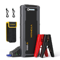 VTOMAN Jump starter 2500 A 12 V (všechny benzinové a až 5,0 L dieselové) startovací powerbanka 20000 mAh super bezpečný přenosný