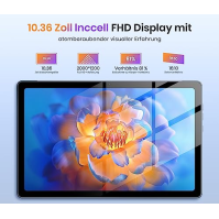 TPZ Tablet 10.36 Zoll, Android 12 Tablet PC s 8(4+4) GB RAM+128GB ROM+ 1TB TF, 8000mAh, 2000x1200 FHD, Octa-Core CPU, 5G+2.4G Wi