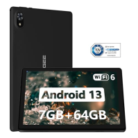 DOOGEE U9 Tablet 10,1", 7GB RAM+ 64GB ROM(1TB TF), Android 13 Tablet WiFi 6, Dětský tablet s 5060mAh, 1280x800 HD Tablet, Duální