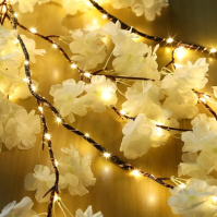 Vines pro domácí dekorace, větvička String Lights, větve osvětlené vrba Vine Světla 144 LED větvička stromu se světly pro stěnu 