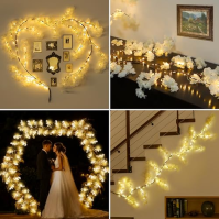 Vines pro domácí dekorace, větvička String Lights, větve osvětlené vrba Vine Světla 144 LED větvička stromu se světly pro stěnu 