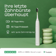 Elektrický zubní kartáček BOOMBRUSH Sonic Toothbrush s 90denní baterií včetně 5 náhradních hlavic - bílý