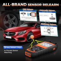 OTOFIX TireGO 808 TPMS tool, přeučování, aktivace všech snímačů TPMS, programování snímače MX, diagnostika a resetování TPMS, be