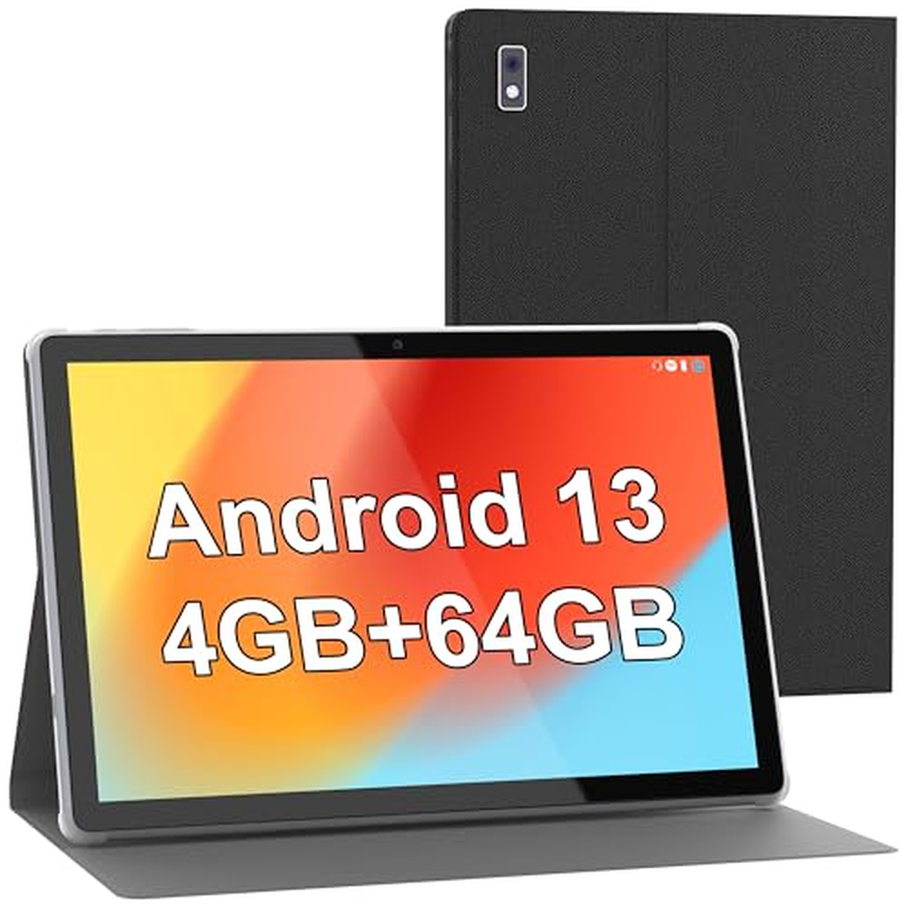 Tibuta Smartpad A10 Tablet 10,1" Android 13 Tablety s pouzdrem, 4+64GB ROM Čtyřjádrový procesor 5000mAh baterie, 1280x800 IPS HD