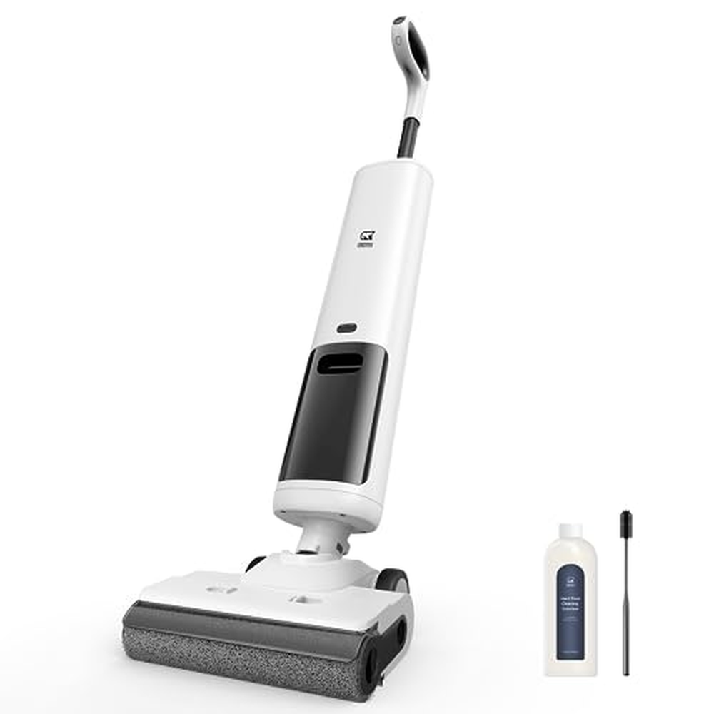 OSOTEK H200 Lite Mop Vacuum Cleaner, 180° plochá sací stěrka, bezdrátový mokro-suchý vysavač 3 v 1 se samočištěním, čištění 2 bo