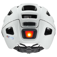 uvex finale visor V, bezpečná městská přilba unisex, s hledím, včetně LED světla, matný papyrus, 56-61 cm