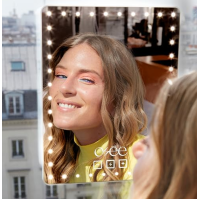 Osée - Glowy Beauty Mirror - profesionální osvětlené zrcadlo: 42 LED přirozeného světla, nastavitelná intenzita, dotykový disple