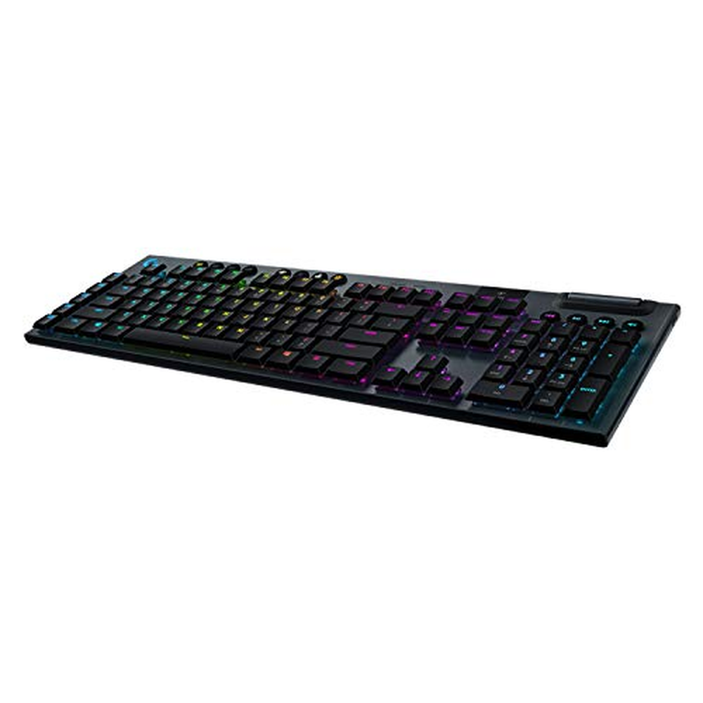 Bezdrátová mechanická herní klávesnice Logitech G915 LIGHT SPEED, klikací spínač GL s nízkoprofilovým LIGHTSYNC RGB, skandinávsk