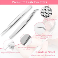 Sada na prodlužování řas, Missicee New Upgrade 328 Piece Set Lash Extension Kit s hlavou figuríny 0.3s Fast Dry Glue USB Eyelash