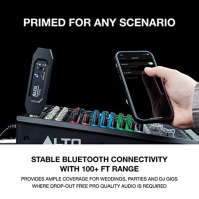 Alto Professional Bluetooth Total 2 - dobíjecí Bluetooth přijímač vybavený XLR pro mixážní pult a aktivní PA systémy