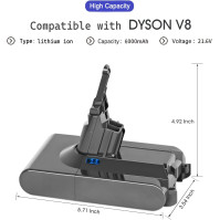 4600mAh Náhradní baterie pro vysavač Dyson V6 akumulátor DC62 DC58 DC59 DC61 Animal DC72 DC74 SV03 SV05 SV06 SV07 SV09