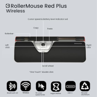 Contour RollerMouse Red Plus, bezdrátová - ergonomická myš - bezdrátová - Bluetooth - USB-C