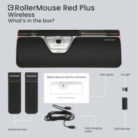 Contour RollerMouse Red Plus, bezdrátová - ergonomická myš - bezdrátová - Bluetooth - USB-C