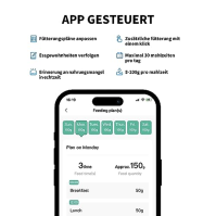 PETKIT Automatické krmítko pro psy a kočky, automatická rotační miska, programovatelná regulace porcí, 5 - 200 g na jídlo a 20 s