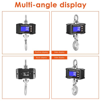 Do-Electr Závěsné váhy 1T 2000 lbs, dobíjecí LCD displej Inteligentní elektronické digitální jeřábové váhy s dálkovým ovládáním 