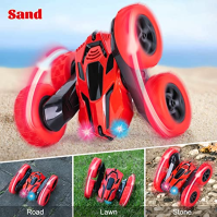 Dálkově ovládané auto pro děti RC Stunt Car 4WD 2,4 Ghz Dálkové ovládání 360° Flip RC Car Offroad se dvěma dobíjecími bateriemi 