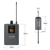 Audibax Missouri Free Head Duální UHF náhlavní mikrofonní systém s dobíjecím přijímačem