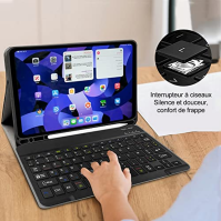 Pouzdro s klávesnicí TENGWUDZ pro iPad Air 5 2022 10,9 palců, iPad Air 4 2020, iPad Pro 11 4./3./2. generace (francouzská AZERTY