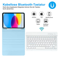 KBCASE Pad 10 Generation 10,9" 2022 pouzdro s klávesnicí, Coque Clavier Pour Pad A2696/A2757/A2777, magnetická odnímatelná kláve