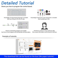 Freenove Projects Kit (No Control Board) (kompatibilní s Arduino IDE), 238 stran podrobných návodů, 46 projektů, bez pájení, jed