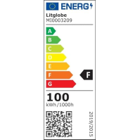 Stavební reflektor LED 100W, 10000LM 6500K studená bílá LED pracovní světlo na staveništi, LED reflektor se zástrčkou a kabelem 