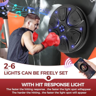 Boxovací stroj s hudbou, Bluetooth Music Boxing Machine, inteligentní nástěnný boxovací stroj pro domácí cvičení, boxovací tréni